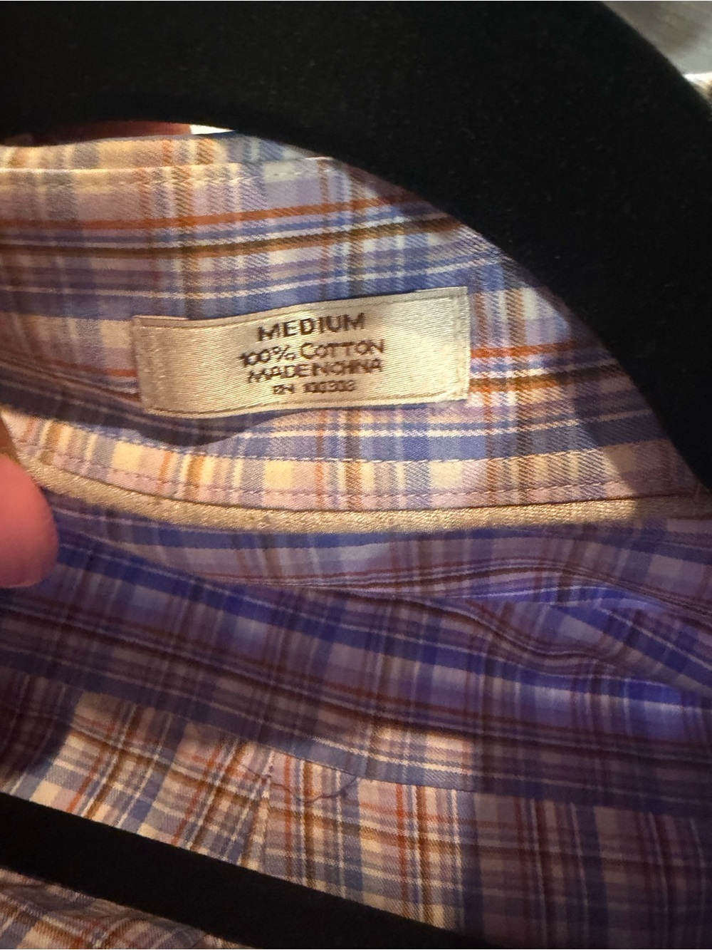 Peter Millar Men's Plaid Button-Down Shirt - Blue and Purple - Picture 3 of 4
